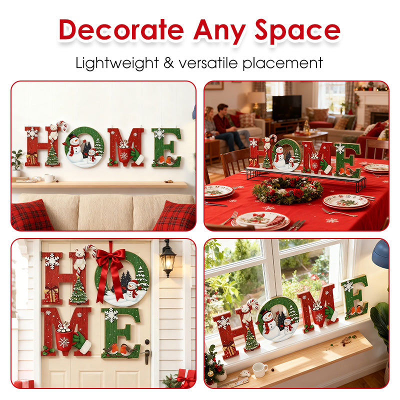 📢📢50 % OFF !!⏰⏰Christmas Wooden Wall Decor Letter Sign - HOME/JOY