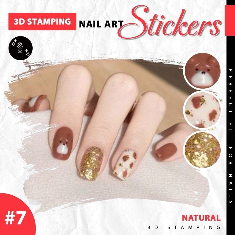 Stickers Ongles 3D