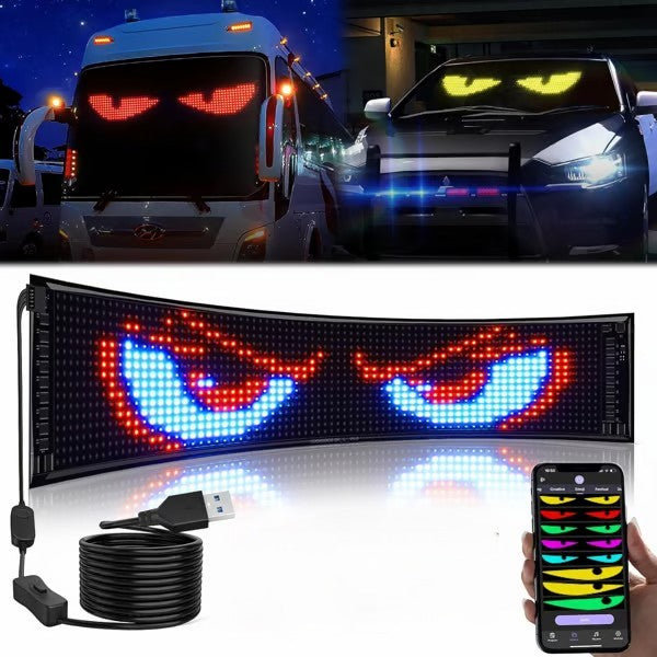 🔥Hot Sale 60% OFF🎁2 PCS Colorful Eye Lamp Soft Screen for Car Windows🚗