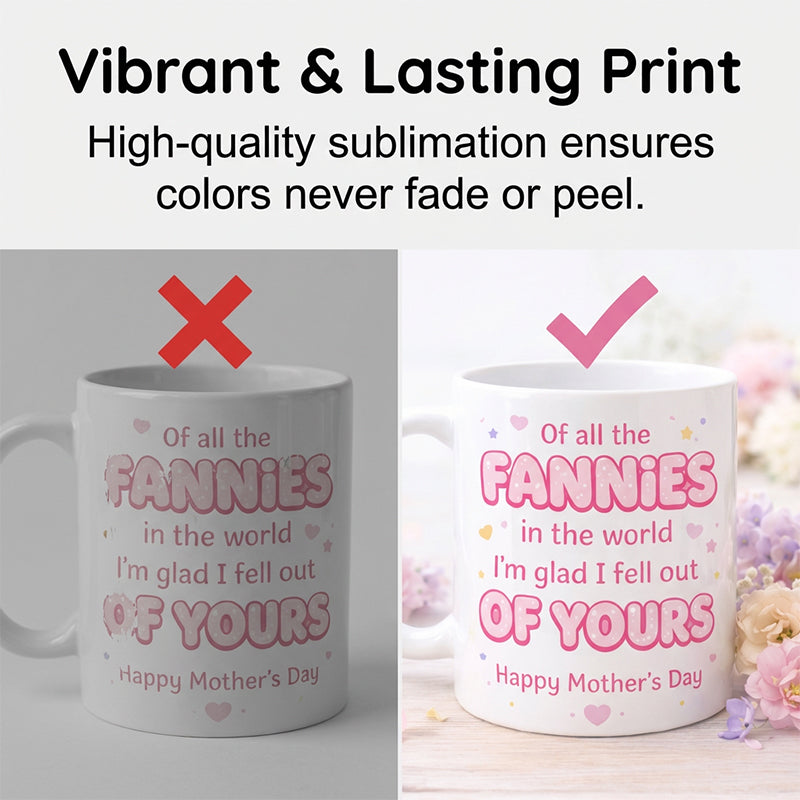 ☕ 50% OFF NOW! 💝 Funny Mother's Day Mug for Mom – 11oz Ceramic, Humorous Message & Dishwasher Safe 🎁