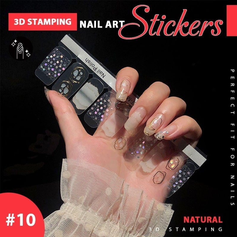 Stickers Ongles 3D