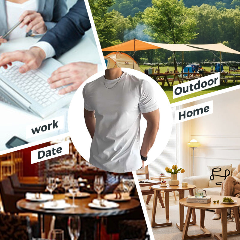 💥 50% Off! Men's Slim Short Sleeve – 80% Users Love This Fit!