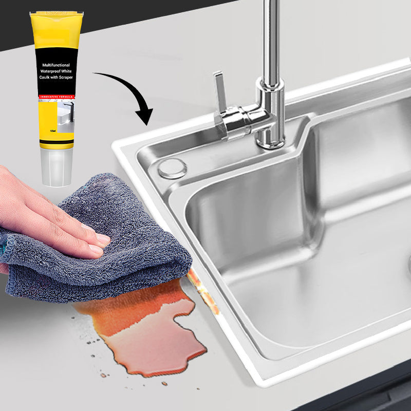 ⏰️Limited Time 50% Off! Waterproof Caulk with Scraper – 95% Users Choose!
