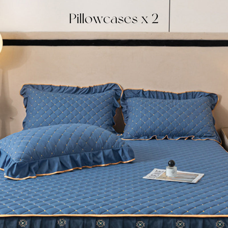 ⏳Limited-time 50% off⏰Ruffled Bed Sheet Skirt / Pillowcases🛏️