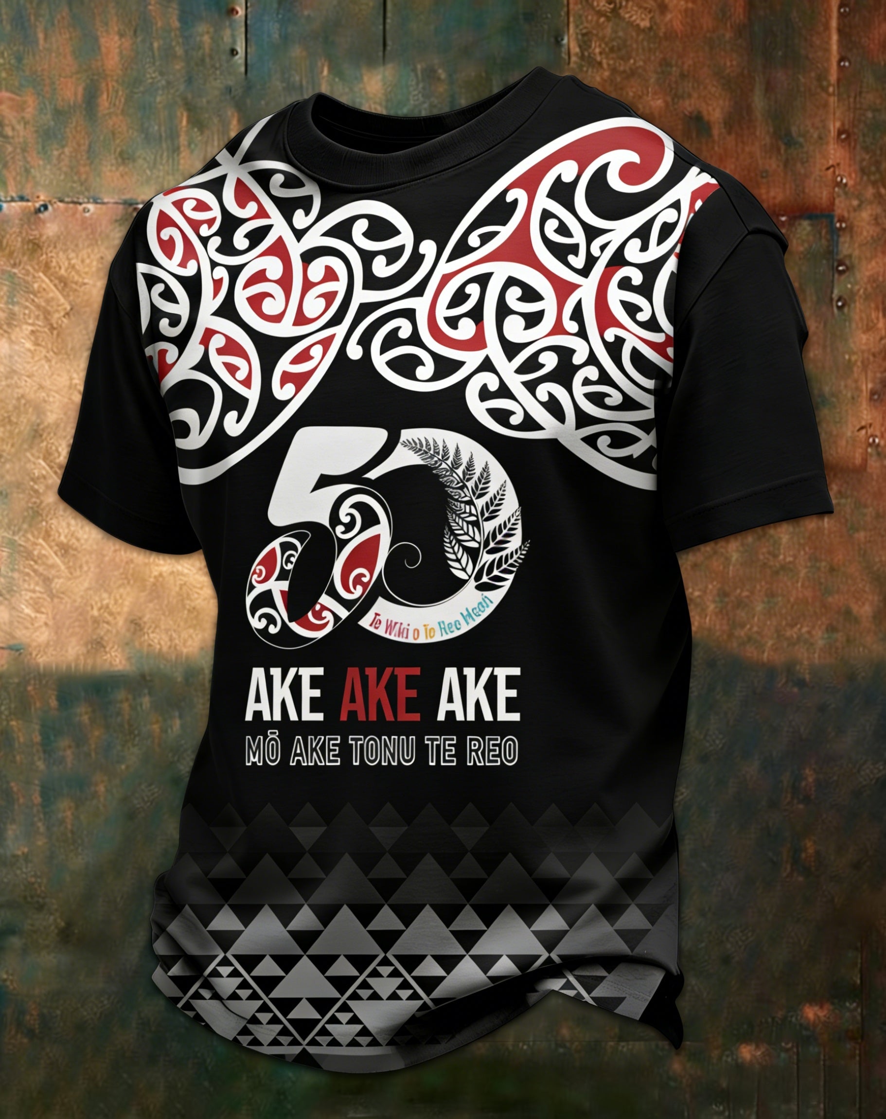 Men's Maori Art NZ Printed Casual Tops