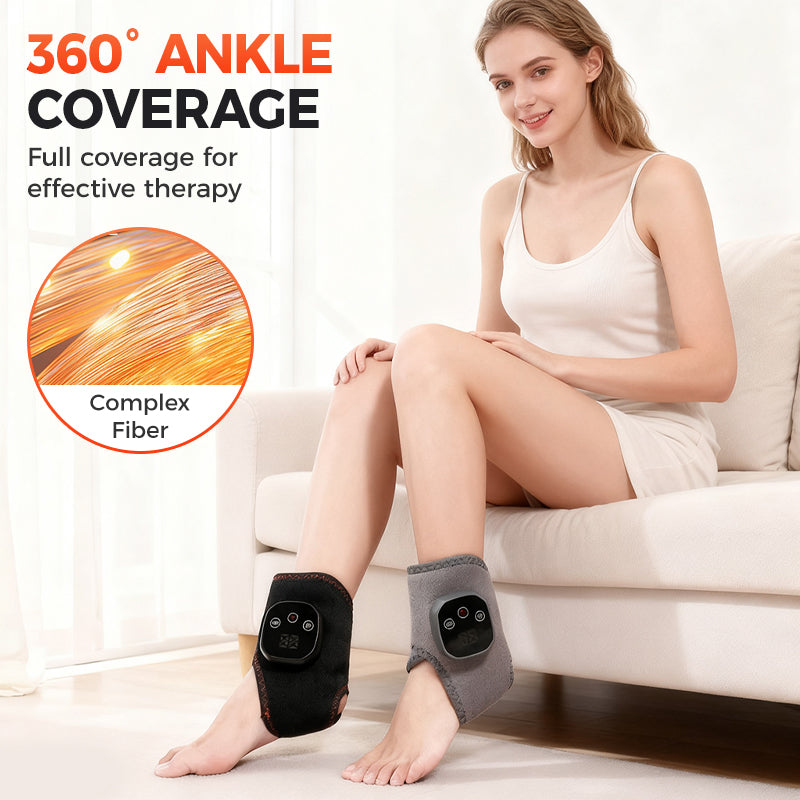 Value Bundle: Portable Ankle Massager with Heat & Vibration + Gua Sha Board