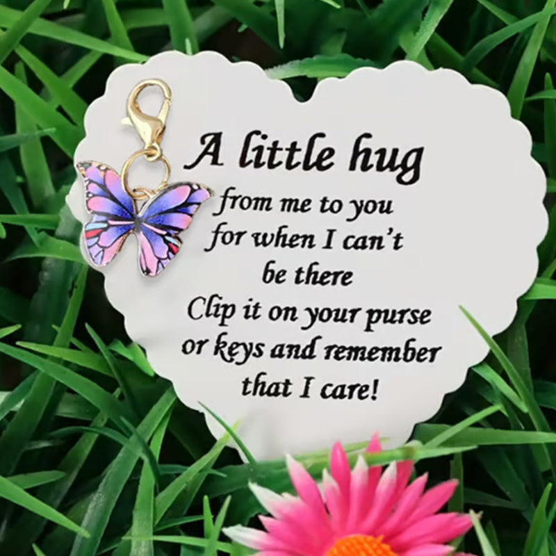 Elegant Butterfly Pendant with Message Card
