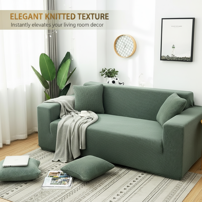 ⛅50% OFF!🛋️Jacquard Knitted Stretch Sofa Cover✨