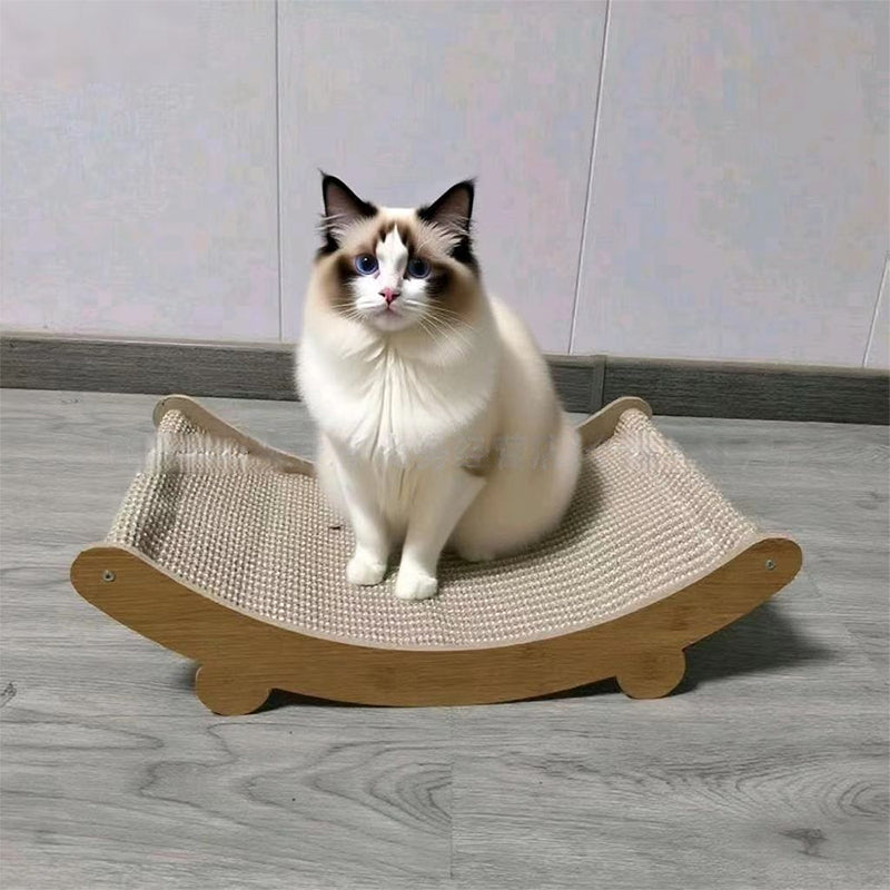 🐱2-in-1 Sisal Cat Scratching Lounger – Scratching & Lounging, Durable Sisal & Space-Saving