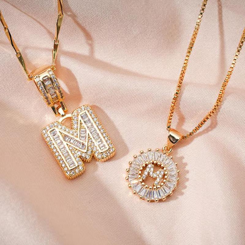 ✨2 Pack💍 Initial Letter Pendant Necklaces-Best Gift for your friends💝