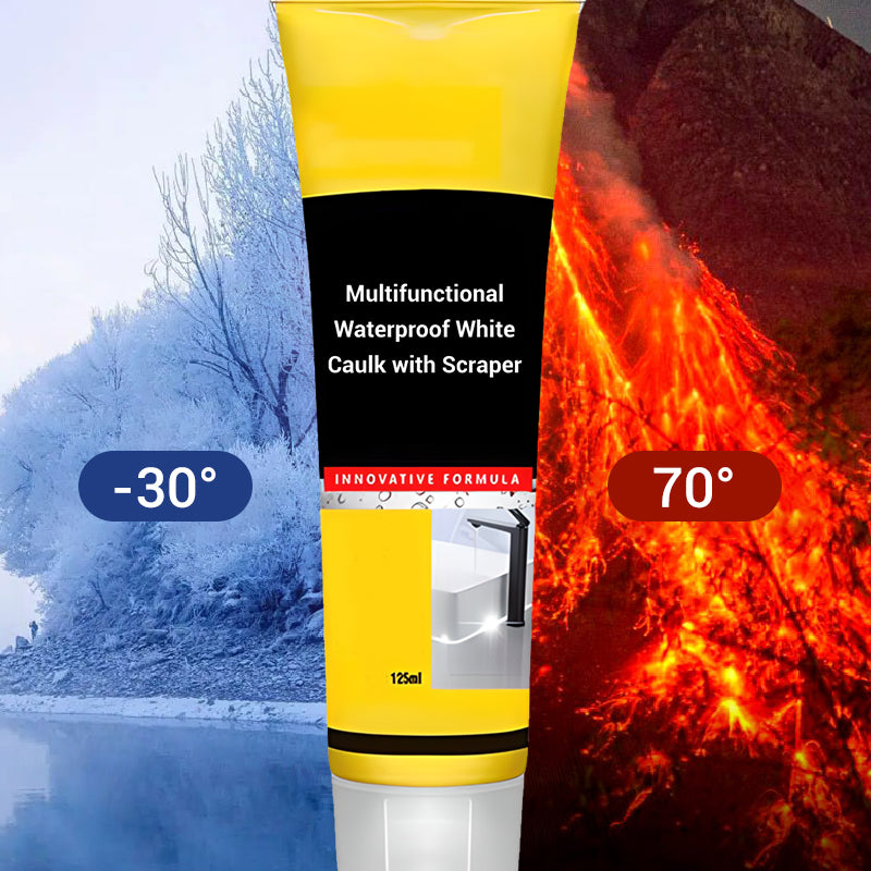⏰️Limited Time 50% Off! Waterproof Caulk with Scraper – 95% Users Choose!