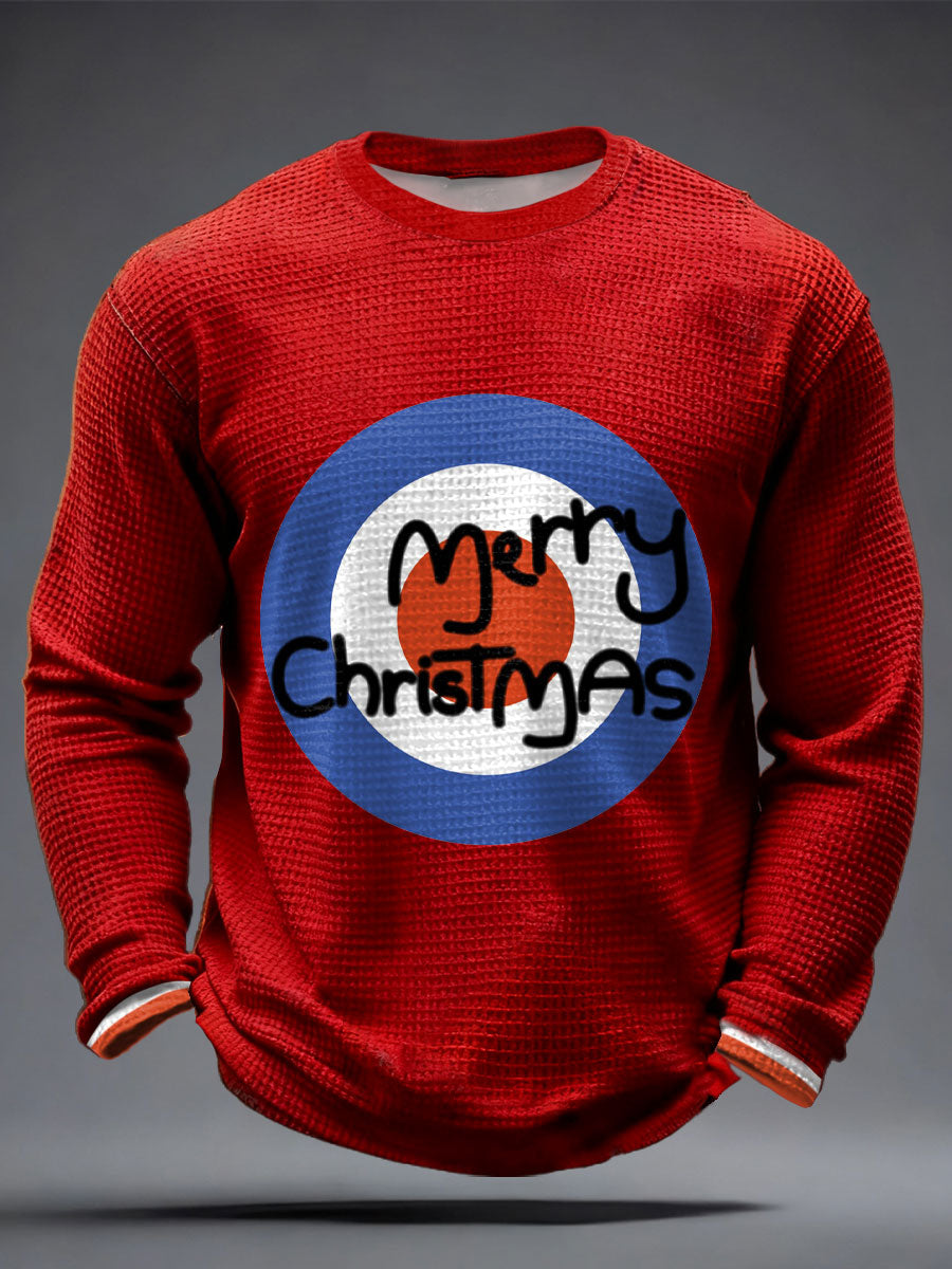 Men's Modfather UK Music Mods Lover Printed Waffle Tops