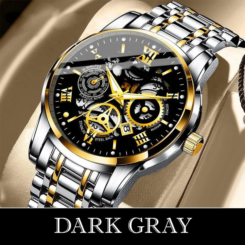 🎄Christmas Sale 50% OFF🔥Men's Waterproof Roman Skeleton Automatic Mechanical Watch