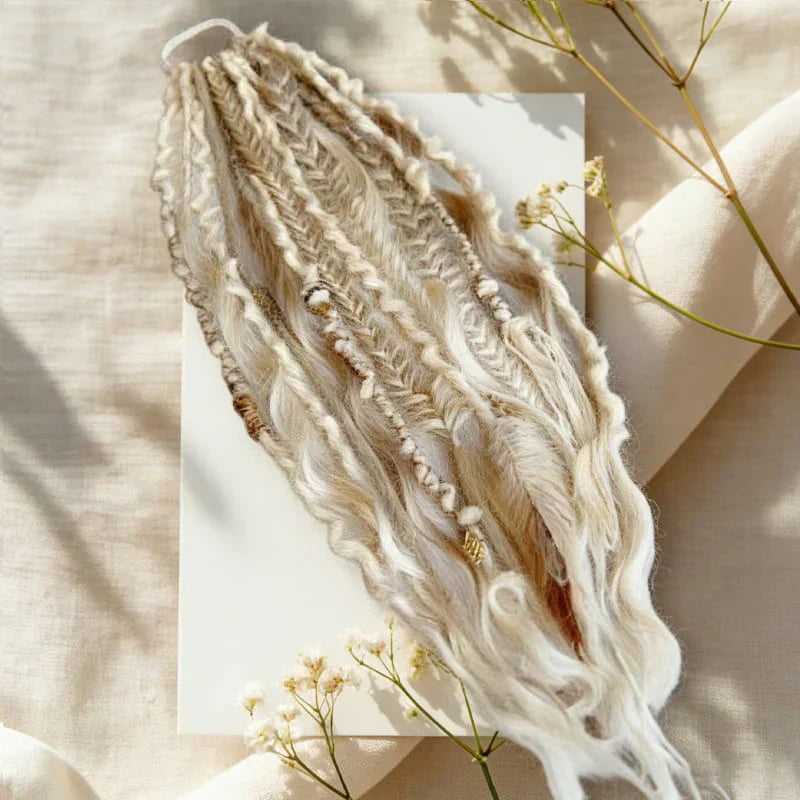 💁🏽‍♀️✨Bohemian Textured Ponytail | Instant Dreadlock Hair Extension | Easy Clip-In for Festivals & Nights Out