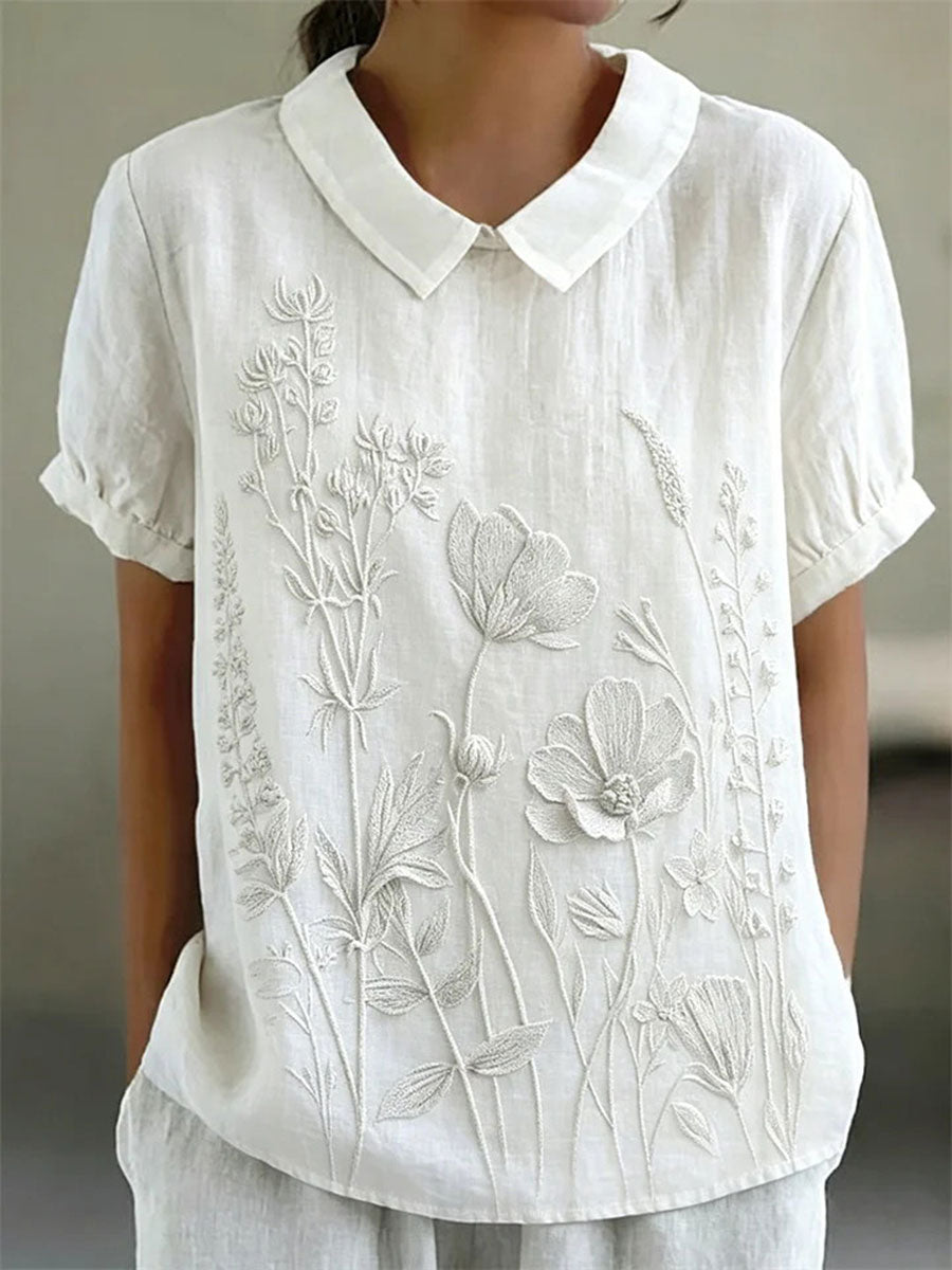 Women's Floral Art Print Casual T-Shirt