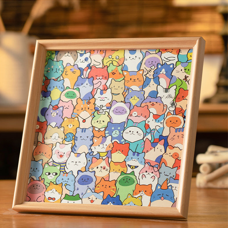 ✨ DIY Wooden Cat Puzzle Frame – Paint, Create & Display Your Favorite Photos!