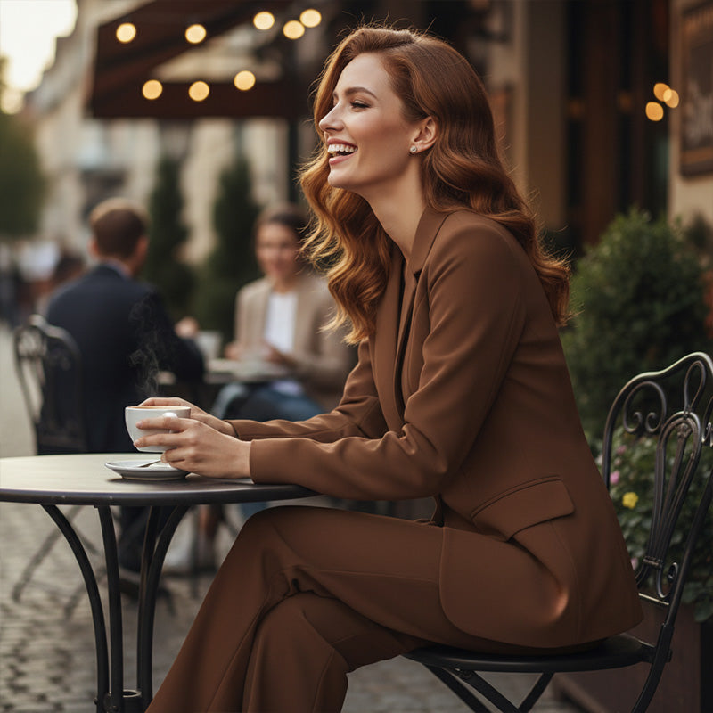 ✨ 2026 New Arrival | Women's Blazer & Wide-Leg Pants Set | Chic Office Look 🔥【-50% OFF】