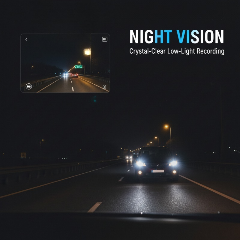 🚗1080P HD Dash Cam with Wi-Fi & Night Vision