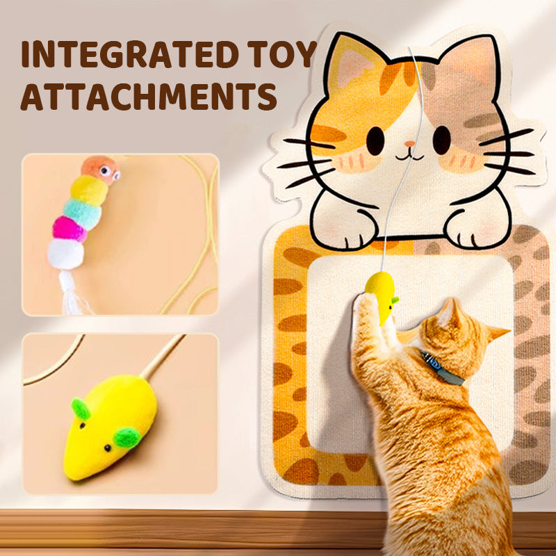 🏆2026 HOTTEST! 🐱🖼️ No-Drill Cat Scratching Post! 🔥