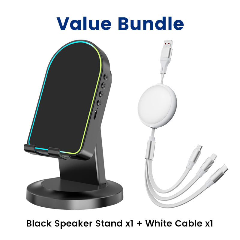 Value Bundle: Multi-Functional Wireless Sensor Speaker Stand + Cable