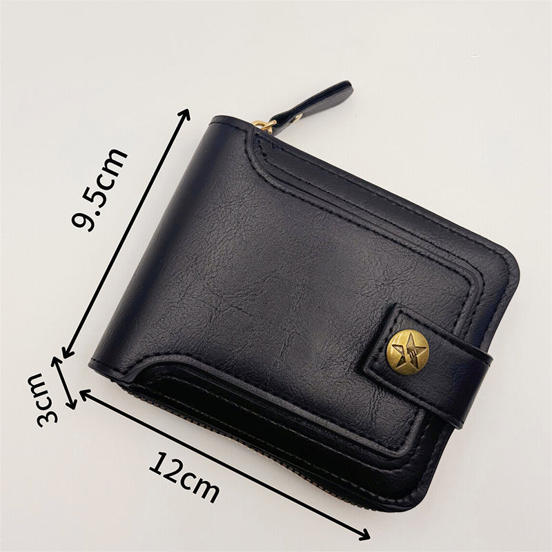 Men's Vintage Style Zipper Wallet
