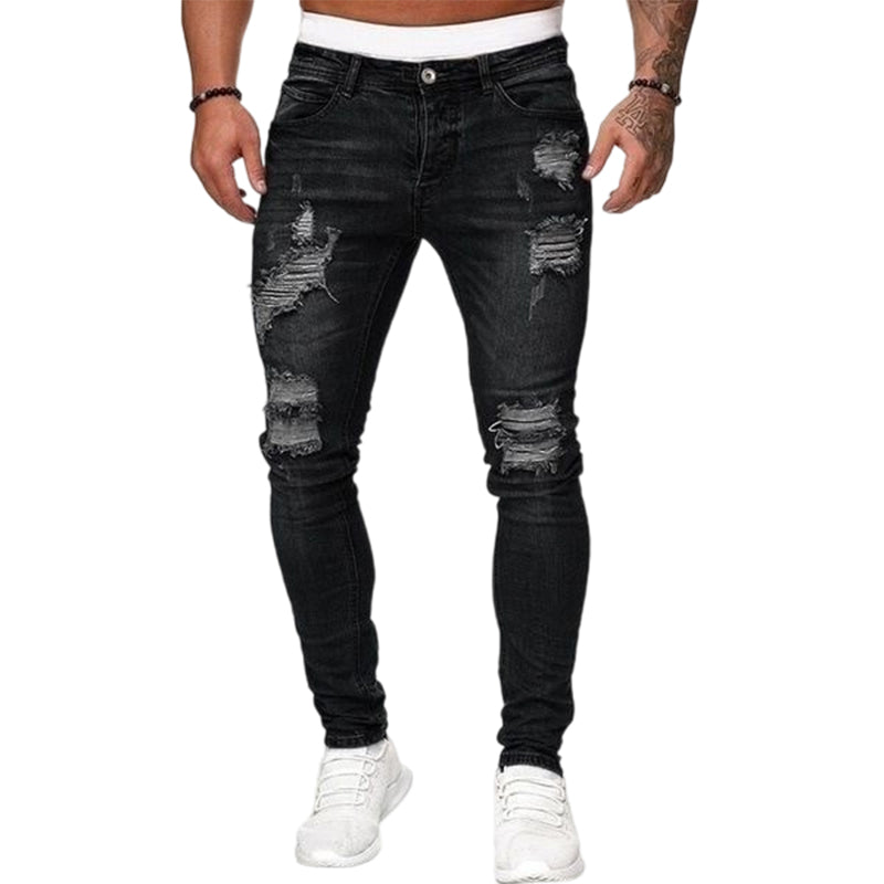 🔥BUY 2 GET FREE SHIPPING🎁New arrival 50% OFF💥Men's Stylish Ripped Skinny Jeans