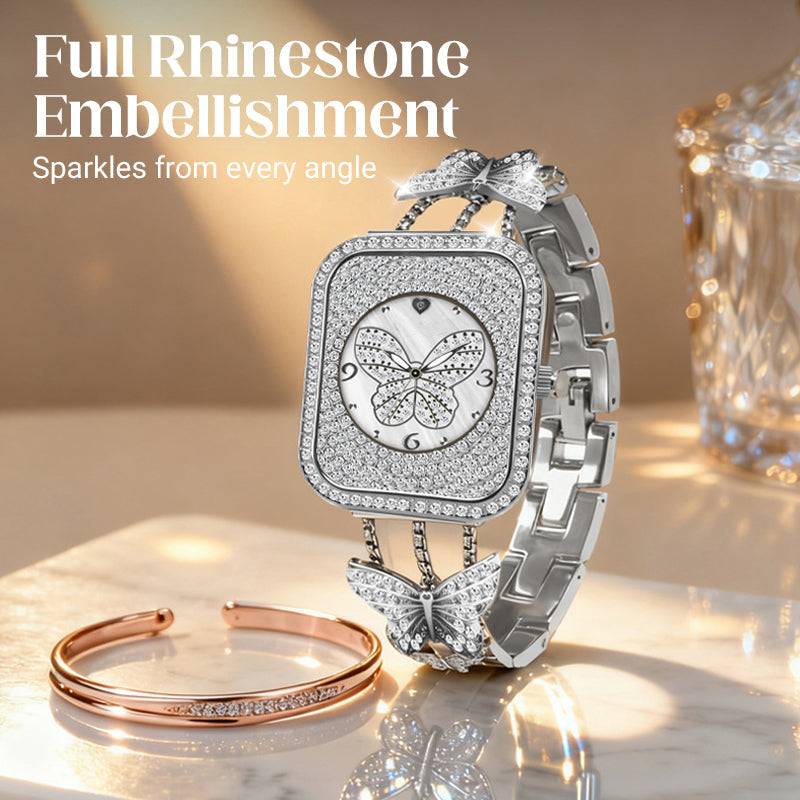 ⏳Time-limited Special⏰Women’s Elegant Butterfly Jewelry Chain Watch🎀💎⌚