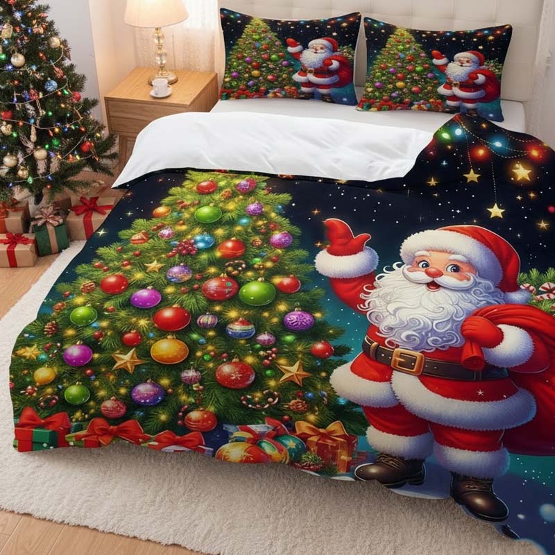 Soft Christmas Duvet Cover 3-Piece Set