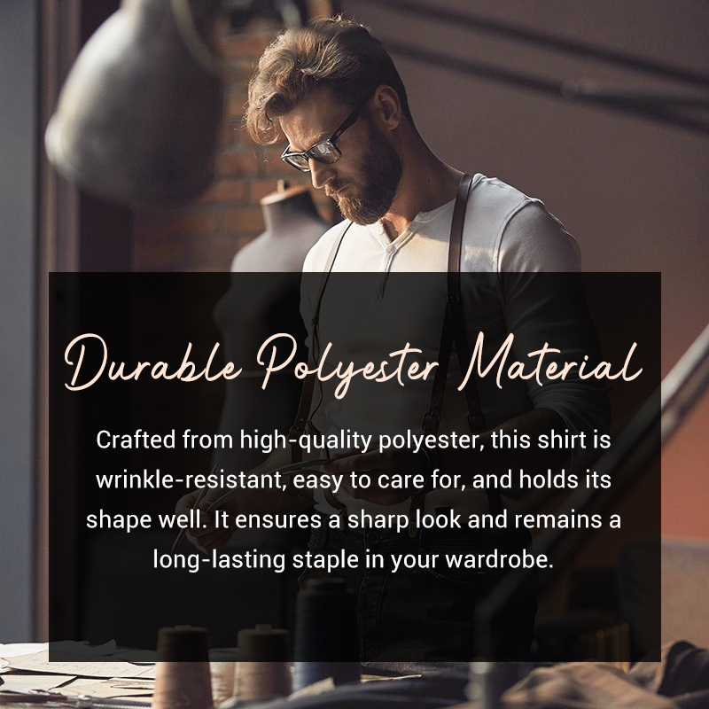 Men's Waffle Knit Casual Button-Down Shirt