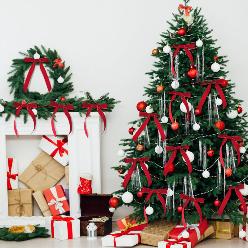 Elegant Christmas Ribbon Bow Ornament