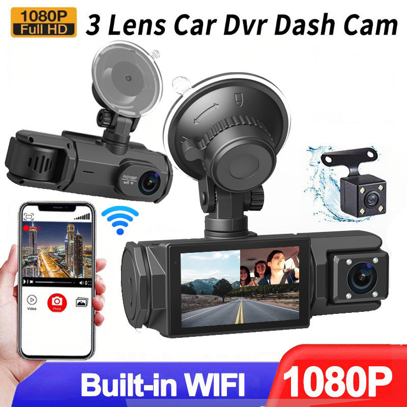 ⏰🚗HD 1080p Car Recorder with Reverse Camera