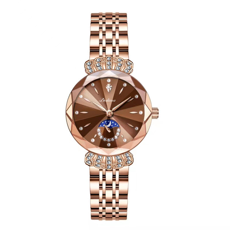 ⏳Time-Limited Special⏰Fashionable Diamond Moon Star Watch for Women🌟