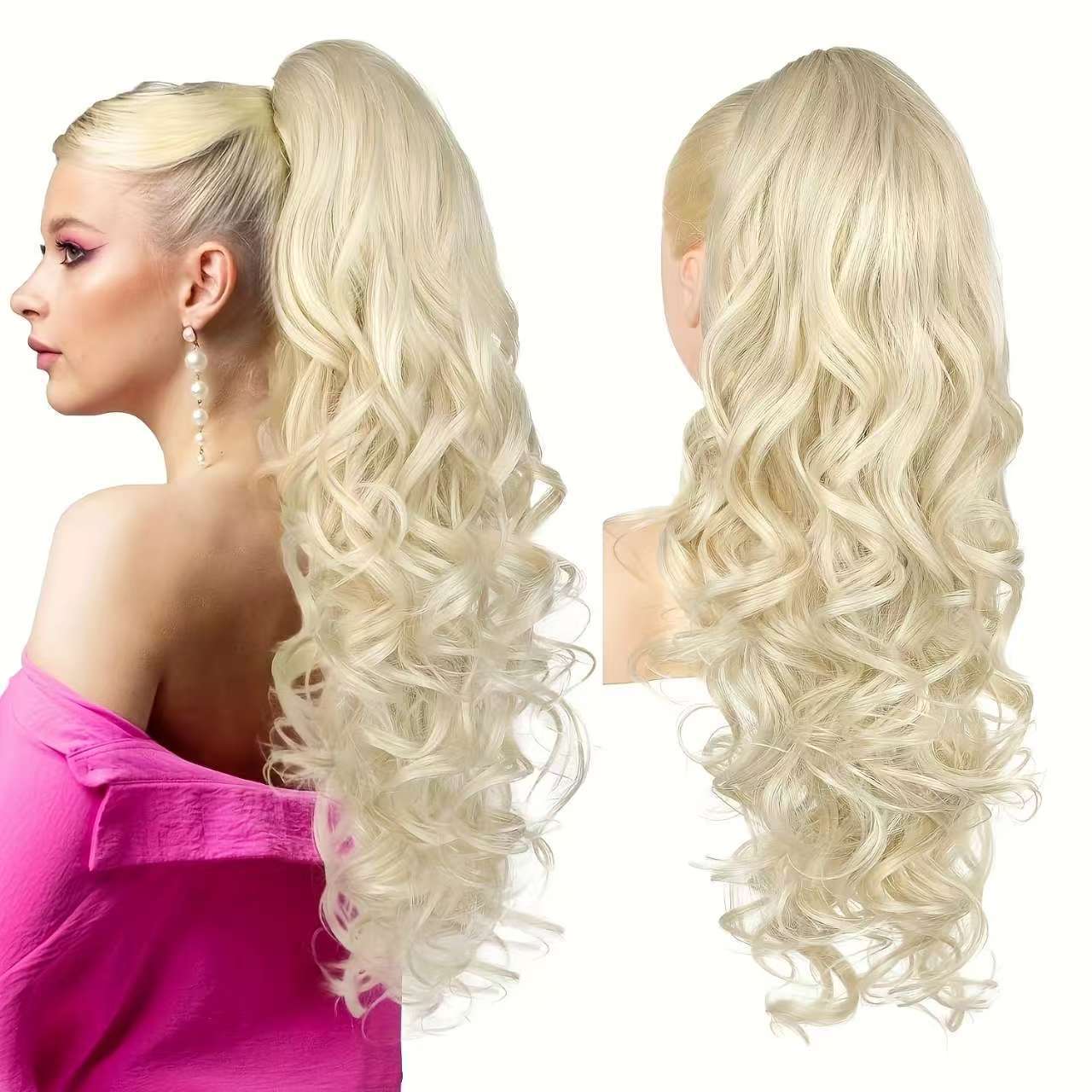 💜New Arrival💜Clip-on Wavy Ponytail Extension