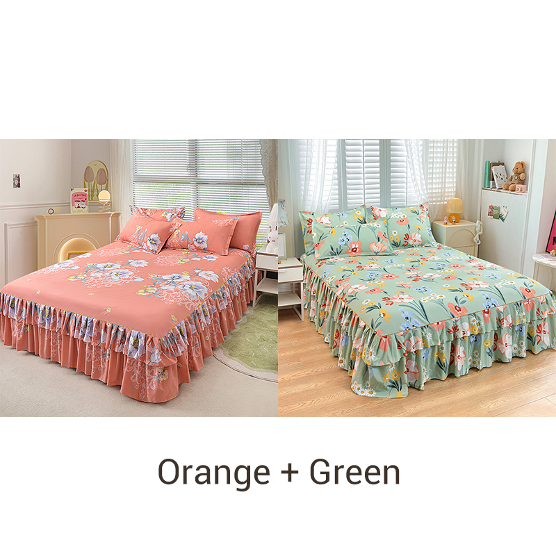 ⏳Time-Limited Special⏰3-Piece Ruffled Bed Skirt Set🛏️