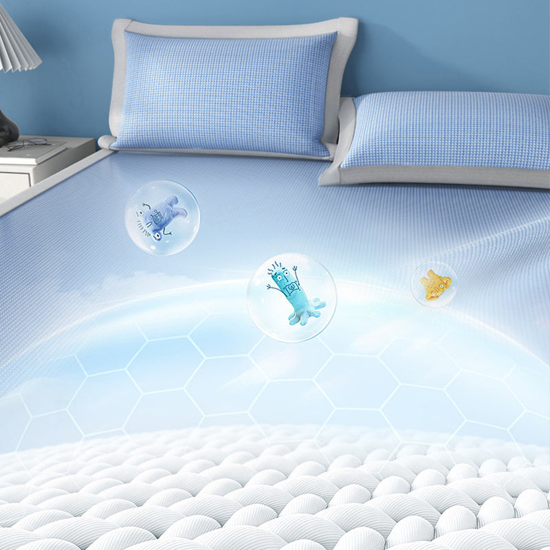 طقم فرش سرير قابل للغسل ومضاد للبكتيريا ومبرد للتبريد من 3 قطع