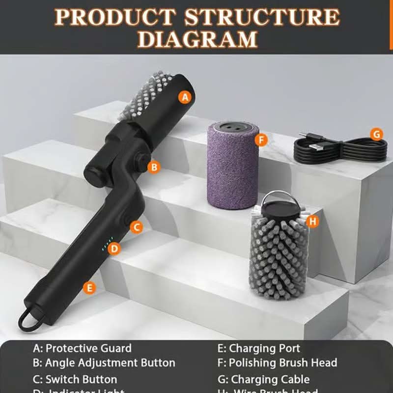 🔥60% OFF NOW! 🍖 Cordless Electric BBQ Brush Cleaner – Deep Cleaning, Long Handle & Rechargeable 🔋