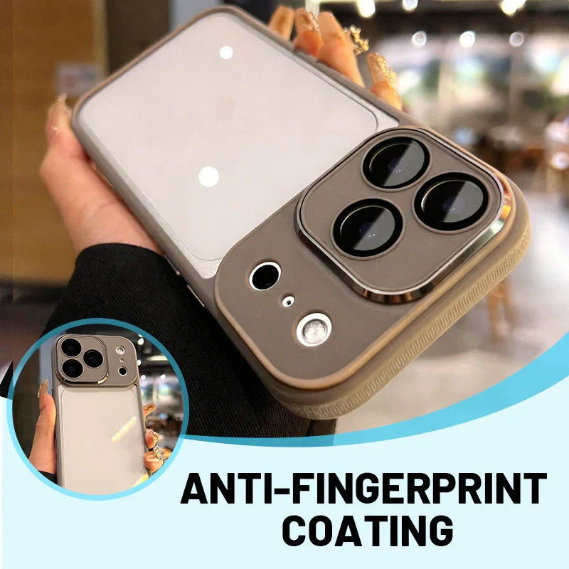 Solid-Colour Frosted Phone Case with Camera Control Cover