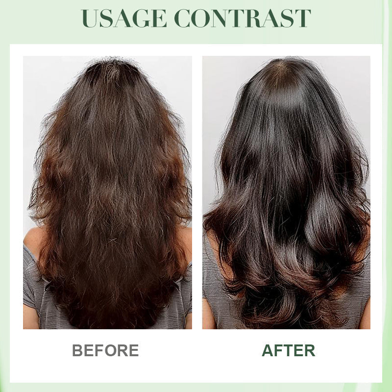 Hair Straightening & Softening Cream with Built-In Comb