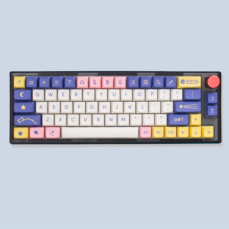 ACGAM Astrology Purple Constellation XDA Profile Keycap Set 134 Keys