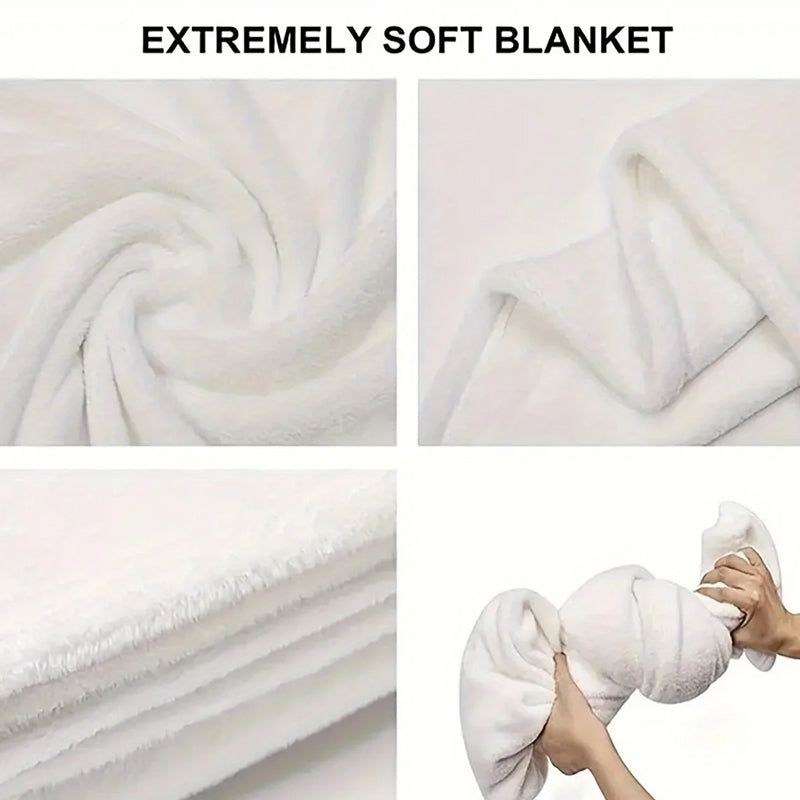 Virgin Mary & Floral Flannel Blanket 🌹 | Soft, Light & Warm