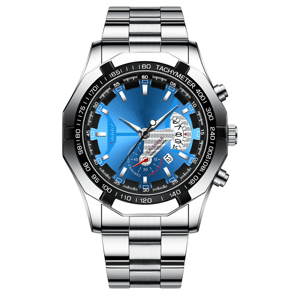 ⌚47mm wielofunkcyjny zegarek kwarcowy dla mężczyzn