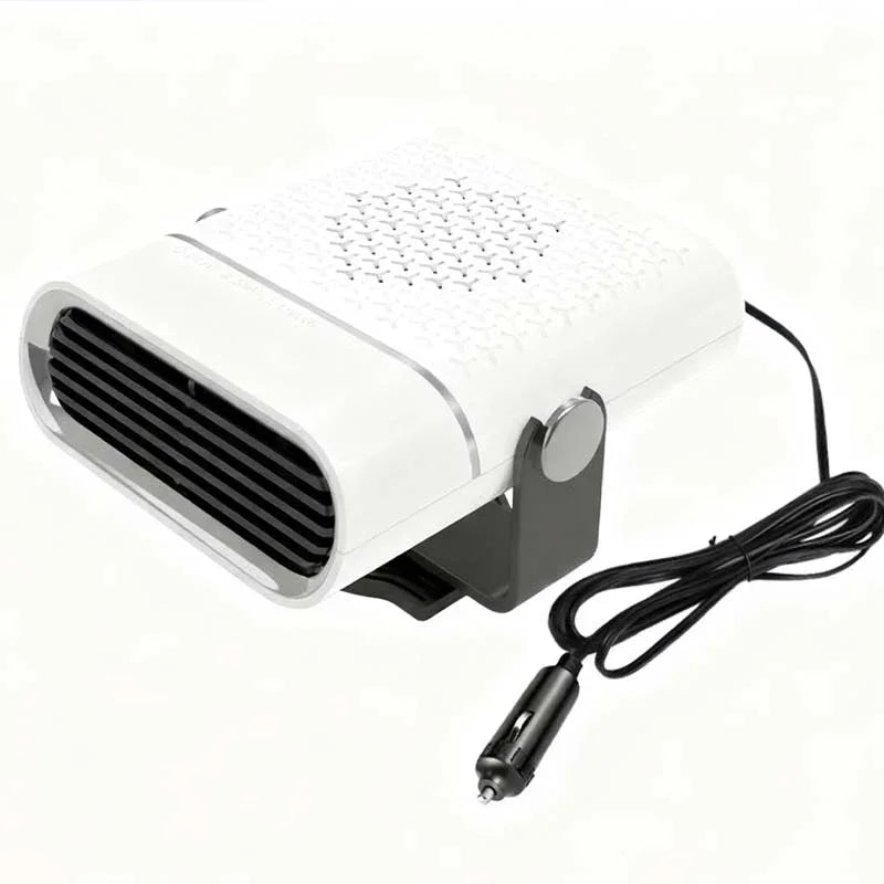 🚗🔥 2-in-1 Portable Car Heater & Fan - 360° Rotation, Quick Defrost, Heating & Cooling, Ultra-Quiet & Lightweight for All Seasons!