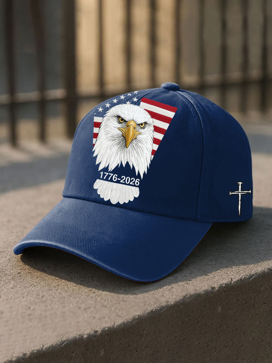 Unisex  Retro American Independence Day  Washed Cap