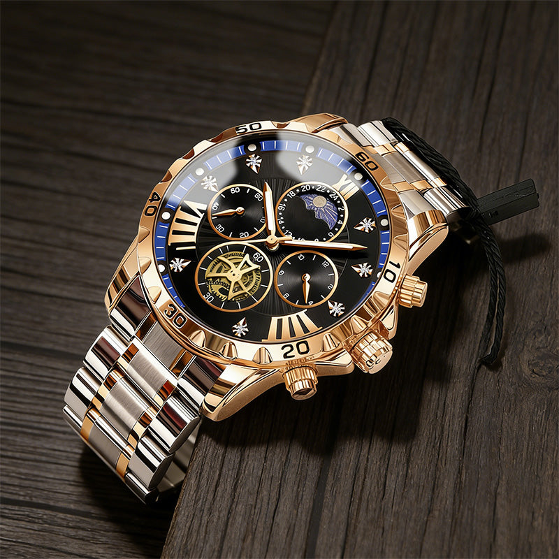 🔥Hot Sale🔥Men's Luminous Waterproof Flywheel Quartz Watch (50% OFF)