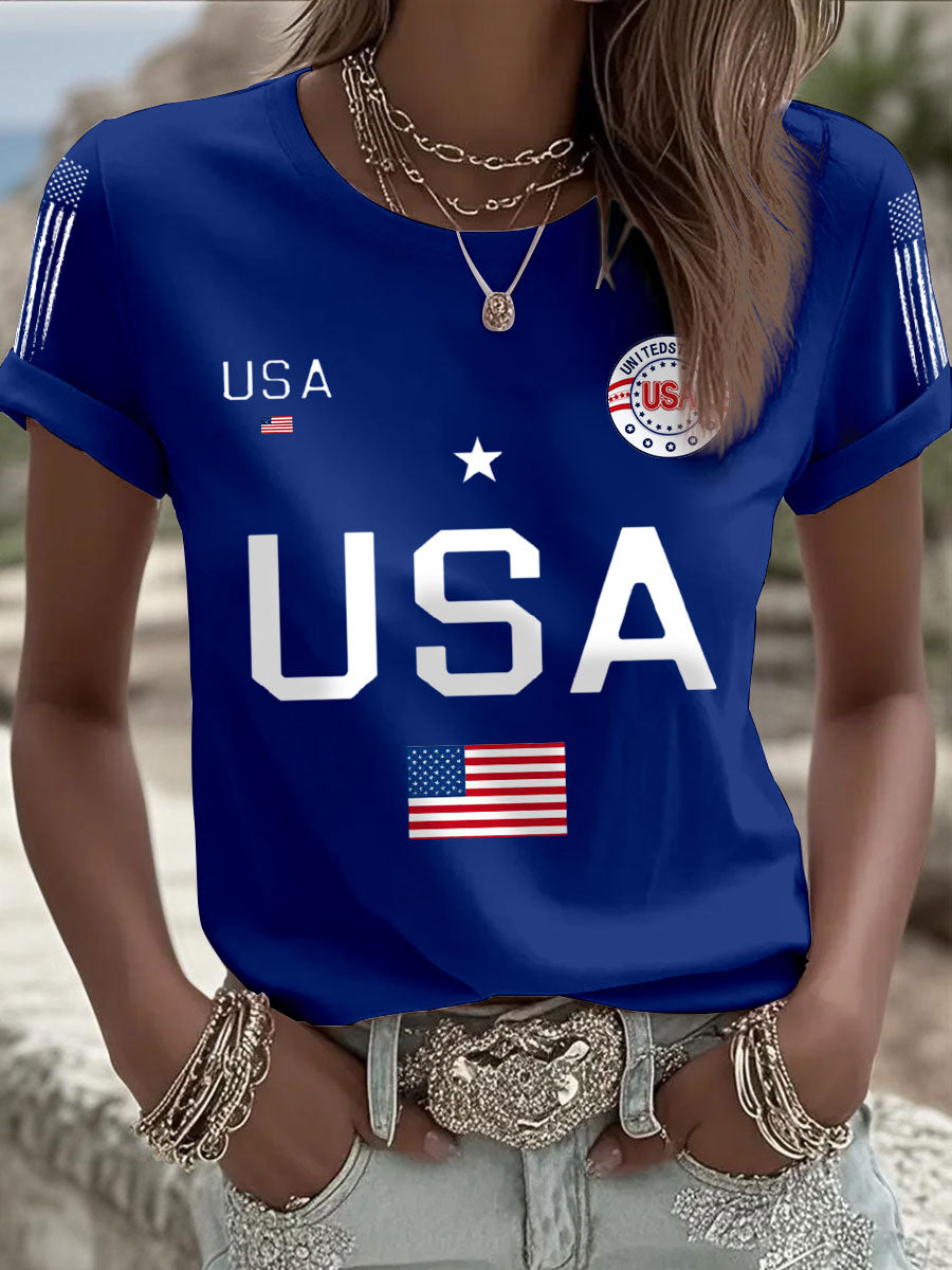 Women's USA Flag T-Shirts