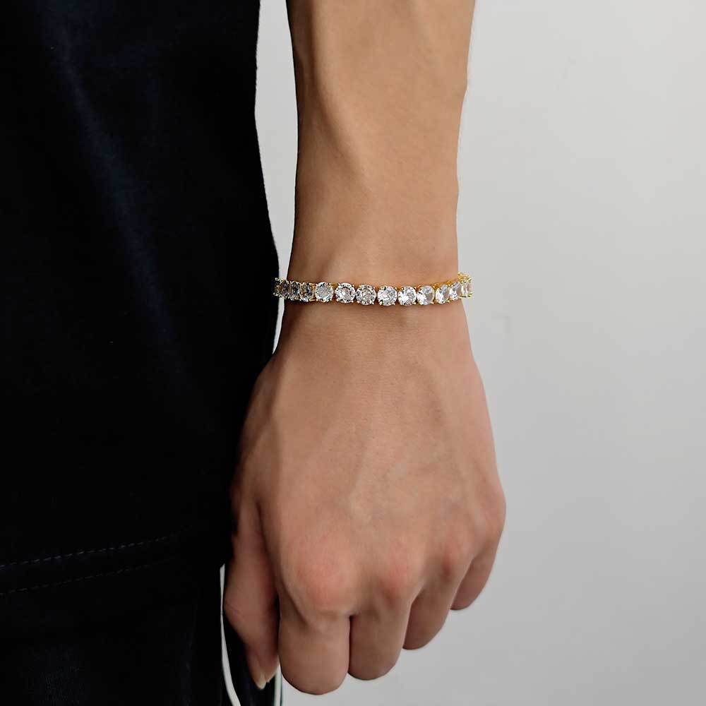 Men's Sparkling Zirconia Bracelet