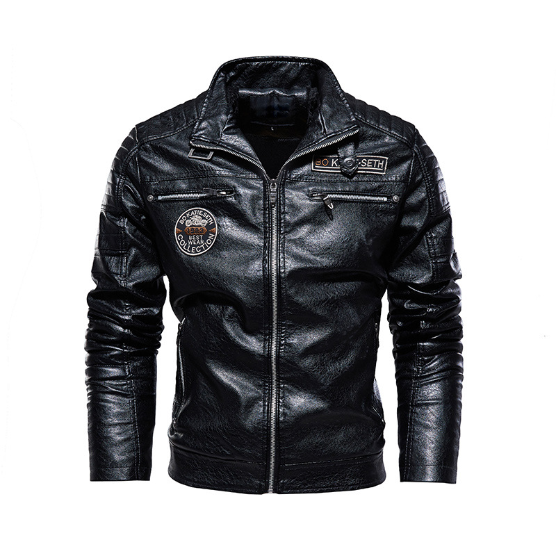 📢📢50% OFF !!!⏰Men's Lined Faux Leather Biker Jacket