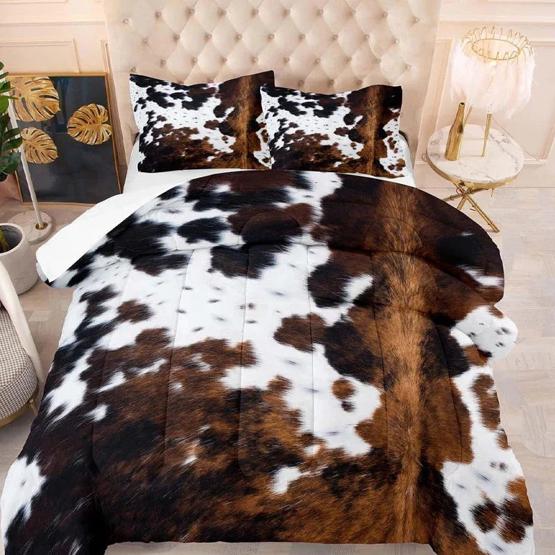 🐮 50% OFF! 🛏️ Cow Print Duvet Cover – Soft & Lightweight, Fun Design, Complete Set ✨