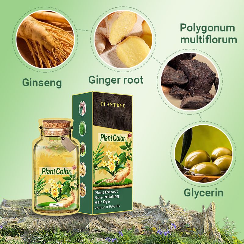 🎁Last Day 50% OFF⏳Plant Extract Non-irritating Hair Dye