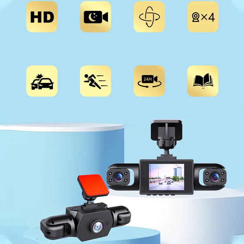 💥4-Lens 360° View Car Dash Cam